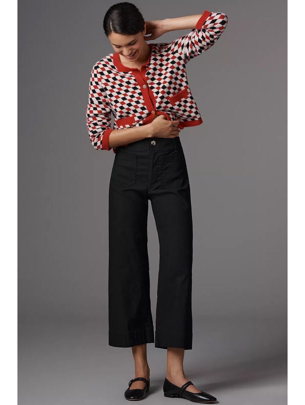 Maeve Colette High-Rise Wide-Leg Pant magic Fabric Size 31